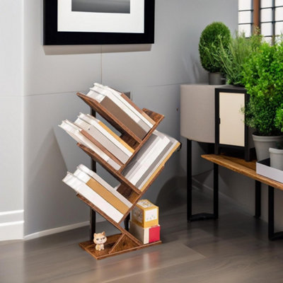 Desk Tree Bookshelf Organizer Unit