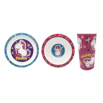 Despicable Me Fluffy Kids/Childrens Tableware Set Multicoloured (One Size)