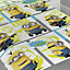 Despicable Me I Try Harder Minions Duvet Cover Set White/Yellow/Blue (Single)