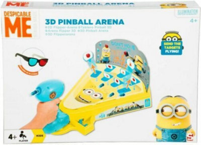 Despicable Me Minions 3D Pinball Kids Activity Xmas Gift Bumpers Arcade Fun Toy Price Comparisons | Compare The Build