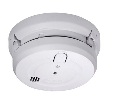 Deta 1163 Mains Powered Hard Wired Optical Smoke Alarm with 9V Battery Back-up