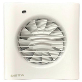 Deta 4603 Axial Bathroom / Toilet Extractor Fan (Humidistat / Timer Model)