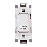 Deta G3555 Grid Switch 20 Amp Double Pole maked Tumble Dryer (White)