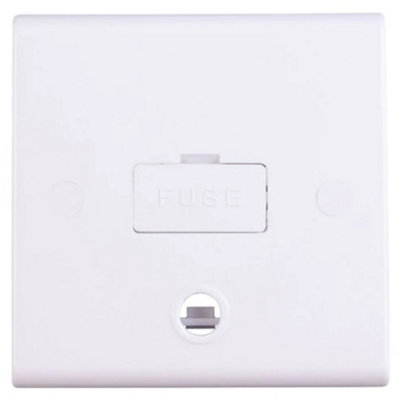Deta S1362 Slimline Unswitched Fused Spur Connection Unit with Flex Outlet 13 Amp