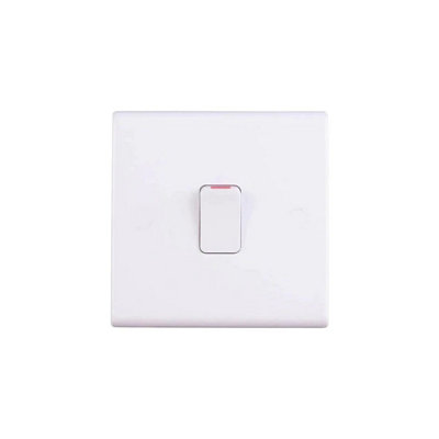 Deta S1390 Slimline 20A Double Pole Switch White