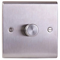 Deta SD1414SS Universal LED Dimmer Switch 1 Gang  3 - 250 Watt (Stainless Steel)