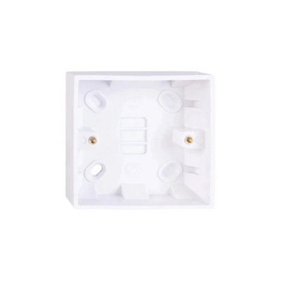 Deta V1221 1 Gang 25mm Pattress Back Box White