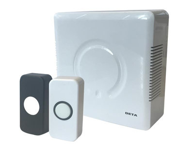 Deta Vimark C3504 Wired Door Bell Chime and Push Kit DETC3504