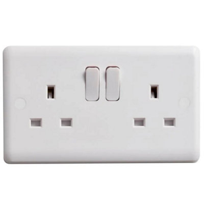 Deta Vimark Switched Socket 2-Gang 13A