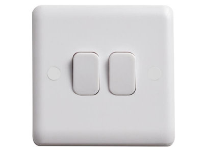 Deta Vimark VC1204 Light Switch 2-Gang 2-Way DETVC1204