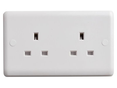 Deta Vimark VC1208 Unswitched Socket 2-Gang 13A DETVC1208