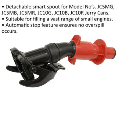 Detachable Metal Jerry Can Smart Spout - Suitable for 5L & 10L Cans - Auto Stop
