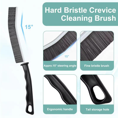 thumbnail image 2 of Aazon.co: Crevice Cleaning Brush, Hard Bristle Crevice Cleaning Brush, Shower Cleaner Brush 2 of 11