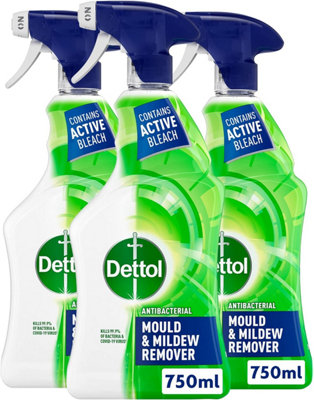 Dettol Anti-Bacterial Mould and Mildew Remover, 750 ml, Pack of 3