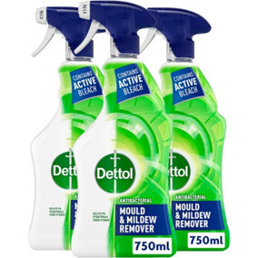 Dettol Anti-Bacterial Mould and Mildew Remover, 750 ml, Pack of 3