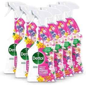 Dettol Antibacterial Multipurpose Cleaner Flower Power 750ML (Pack Of 6)