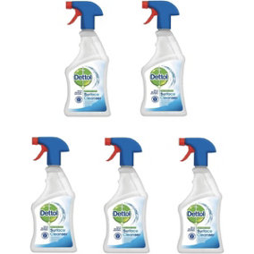 Dettol Antibacterial Surface Cleaner 500ml Spray Pack of 5