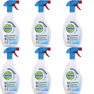 Dettol Antibacterial Surface Cleaner Spray 500ml x 6