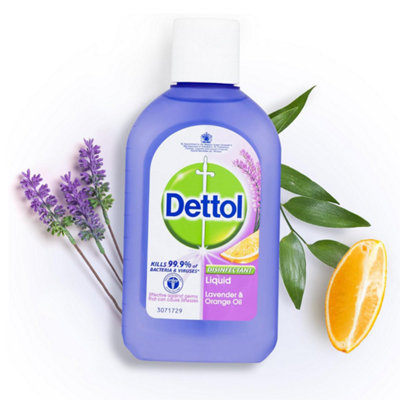 Dettol Disinfectant Liquid Lavender & Orange 500ML Pack of 6