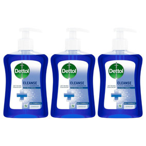 Dettol Hand Wash Anti-Bacterial Cleanse Sea Minerals 250ml x 3