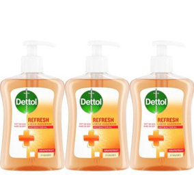 Dettol Hand Wash Anti Bacterial Moisture Grapefruit 250ml x 3