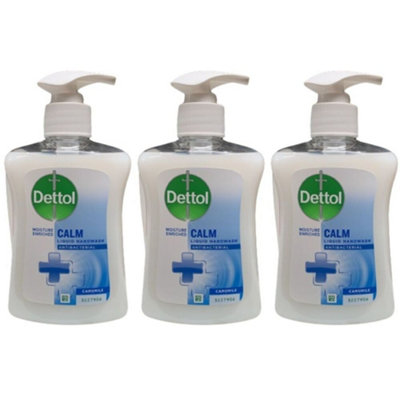 Dettol Hand Wash Antibacterial Liquid Camomile 250ml x 3