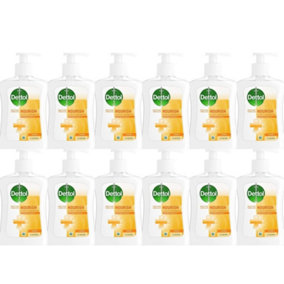 Dettol Hand Wash Antibacterial Liquid Nourish Honey 250ml x 12