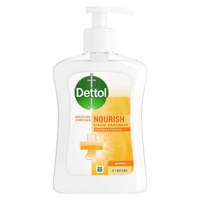 Dettol Hand Wash Antibacterial Liquid Nourish Honey 250ml
