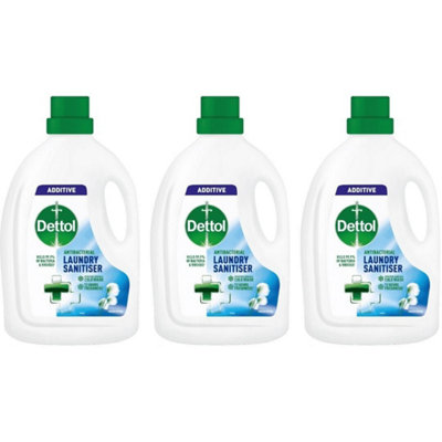 Dettol Laundry Sanitiser Antibacterial Fresh Cotton 3L x 3