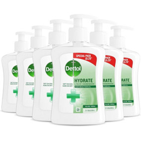 Dettol Liquid Hand Wash Aloe Vera 250 ml (Pack of 6)
