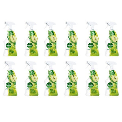 Dettol Multipurpose Cleaner Clean & Fresh Green Apple 500ML x 12