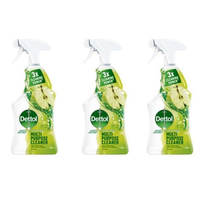 Dettol Multipurpose Cleaner Clean & Fresh Green Apple 500ML x 3