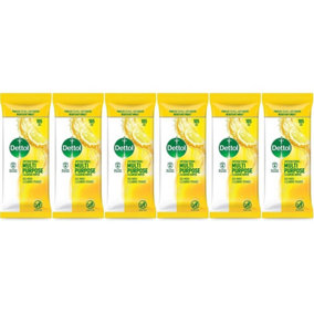 Dettol Multipurpose Cleaning Wipes Citrus 105W Pack of 6