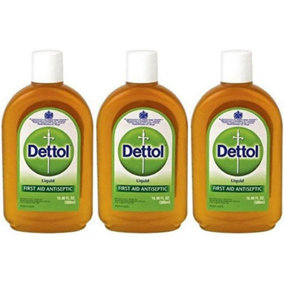 Dettol Original Liquid Antiseptic Disinfectant, 500ml (Pack of 3)