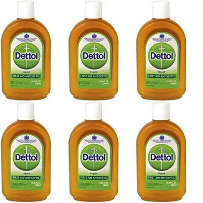 Dettol Original Liquid Antiseptic Disinfectant, 500ml (Pack of 6)