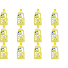 Dettol Power and Fresh Floor Cleaner Lemon, 1L (Pack of 12)