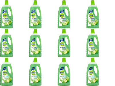 Dettol Power and Fresh Multi Purpose Cleaner, Refreshing Green Apple, 1L (Pack of 12)