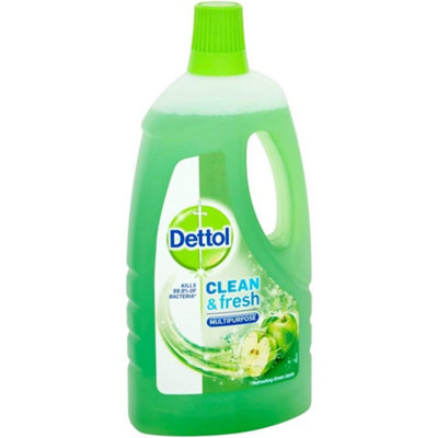 Dettol Power and Fresh Multi Purpose Cleaner, Refreshing Green Apple, 1L (Pack of 12)