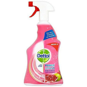 Dettol Power Fresh Pomegranate Antibacterial Multi Purpose Trigger Spray 1 Litre