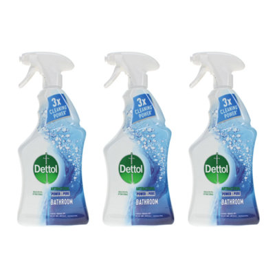 DETTOL POWER & PURE 750ML SPRAY ADVANCED BATHROOM x 3