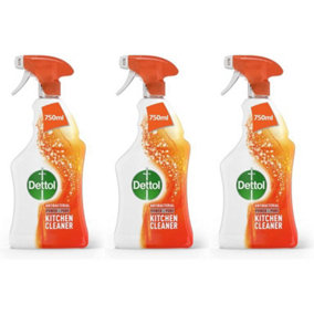 Dettol Power & Pure Kitchen Spray - 750Ml (Pack of 3)