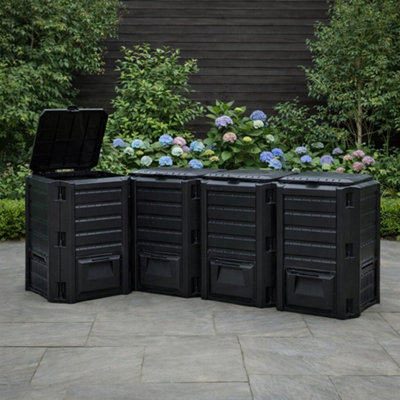 DEUBA 1600L Garden Compost Bin, Cleaning Caddy, Food Waste Bin, Dog ...