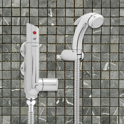 Stainless Steel Toilet Bidet Sprayer Kit | Install Hand Bidet Sprayer Kit Hand Hold Stainless Steel Brushed Bidets For Bathroom Tank Hook Shattaf Valve