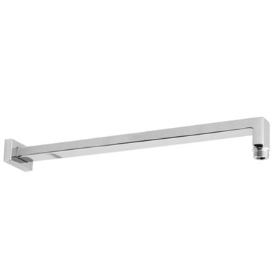 Deva Modern Chrome Replacement Wall Shower Arm Half Inch Standard BSP Connection For UK Shower Heads 380mm Projection