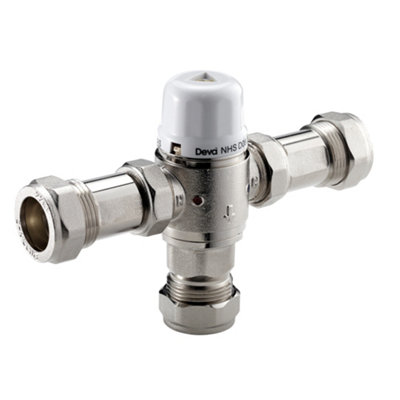 Deva Thermostatic 22mm Blending Valve - Precise  Water Mixing Temperature Control TMV2 & TMV3 Approved - Anti Scald