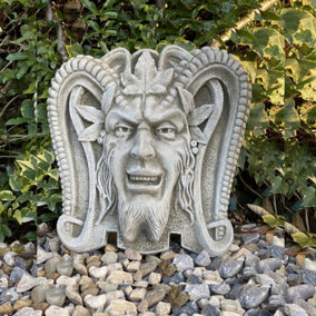 Devil Head Stone Wall Garden Plaque