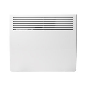Devola 1000W Eco Electric Panel Heater with Adjustable Thermostat Energy Efficient Technology Wall Mounted & Free Standing White