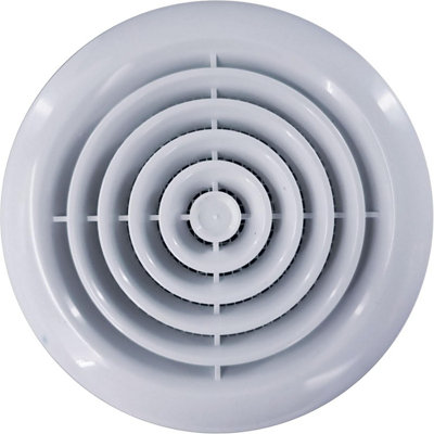 Devola 100mm Circular Ceiling Air Vent Grille Cover (4