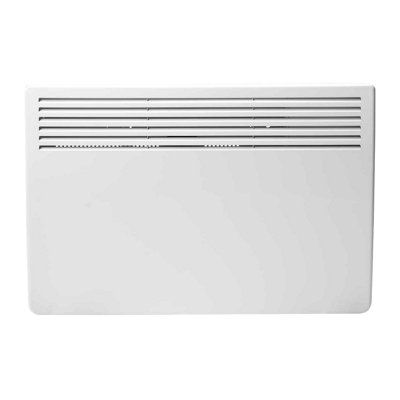 Devola 1500W Eco Electric Panel Heater with Adjustable Thermostat Energy Efficient Technology Wall Mounted & Free Standing White