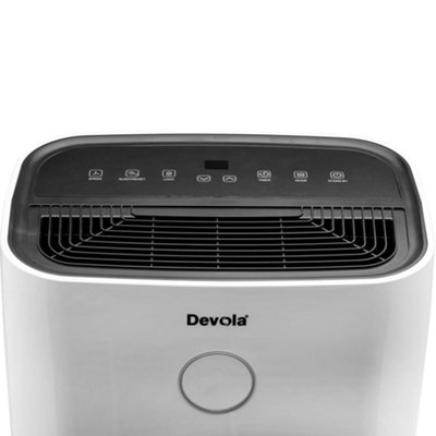 Devola 20L Dehumidifier with Digital Display Low Energy Portable Electric Compressor Dehumidifier for Home Laundry Drying Mode - 8